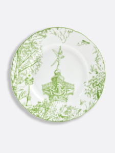 Bernardaud Tout Paris Десертная тарелка, диаметр - 21 см, цвет - белый, зеленый