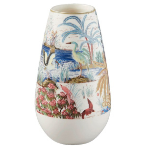 Gien Le Jardin du Palais Декоративная ваза, диаметр - 15 см, высота - 26,5 см, цвет - разноцветный