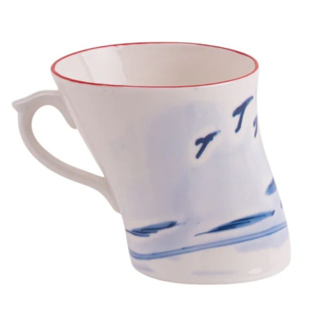 Seletti Classics on Acid Кружка Keshiki, размеры: 12х8,8х9,5h см, цвет - белый, синий