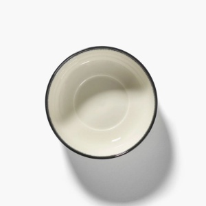 Serax De Набор из 2 фарфоровых пиал, размеры: 12,9х12,9х4,2 см, цвет - белый, черный