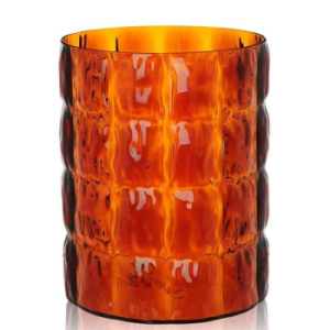 Kartell Matellasse Ваза, 30 см, янтарный