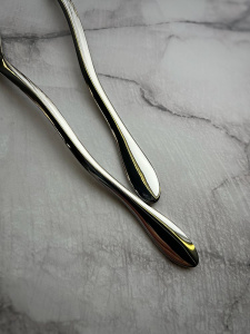 Alessi Mediterraneo Набор из 2 сервировочных ложек для салата, длина - 27,5 см, нержавеющая сталь