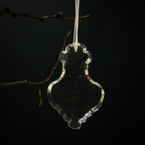 Goodwill Стеклянная елочная игрушка "Хрустальная капля", тип 3, 6,5 см, прозрачный