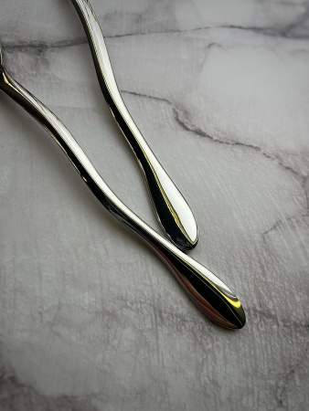 Alessi Mediterraneo Набор из 2 сервировочных ложек для салата, длина - 27,5 см, нержавеющая сталь