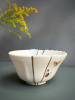 Seletti Kintsugi Фарфоровая пиала, диаметр - 11,5 см, цвет - белый, синий, золотой
