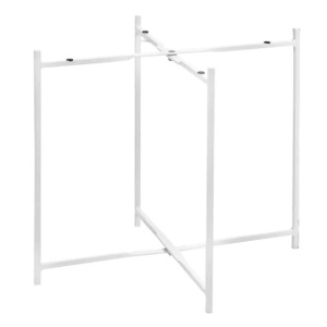 Pomax Trevi  Журнальный столик, 47x47х42 см, цвет - слоновая кость, белый матовый