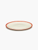 Serax De Набор из 2 фарфоровых тарелок, диаметр - 17,5 см, цвет - белый, красный