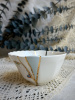 Seletti Kintsugi Фарфоровая пиала, диаметр - 11,5 см, цвет - белый, синий, золотой