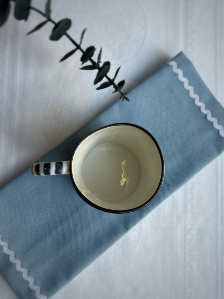 Seletti Classics on Acid Кружка Granada, размеры: 10,5х7,5х9,5h см, цвет - белый, синий