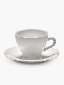 Serax Les Objets Mouleversants Фарфоровая чайная пара, размеры: 14,2х14,2х6,8h см, цвет - белый
