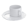 Alessi Dressed Фарфоровая тарелка для завтрака, диаметр - 16 см, цвет - белый
