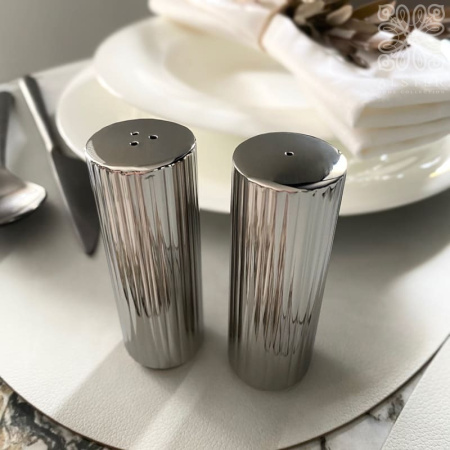 Georg Jensen Bernadotte Металлические солонка и перечница, 8,8 см, серебряный