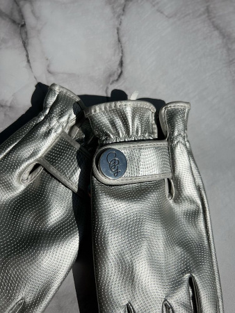 Garden Glory Садовые перчатки из эко-кожи Silver Bullet, размер - M, цвет - серебряный