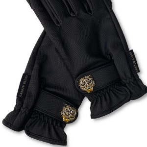 Garden Glory Садовые перчатки из эко-кожи Sparkling black, размер - L, цвет - черный