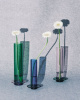 Serax Glass Towers MIX Маленькая стеклянная ваза, размеры: 10,5х4,9х22,5h см, цвет - синий