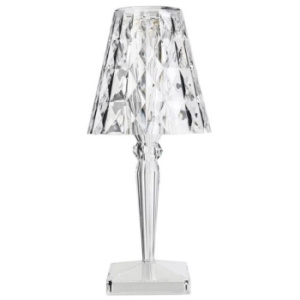 Kartell Big Battery Настольная лампа, размеры: 17х17х37 см, цвет - прозрачный