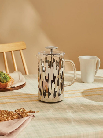 Alessi Barkoffee Заварочный чайник или кофейник с прессом, объем - 720 мл, цвет - полированная сталь