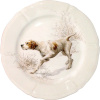 Gien Sologne Dogs Десертная тарелка с рисунком Pointer (Пойнтер), диаметр - 23,2 см