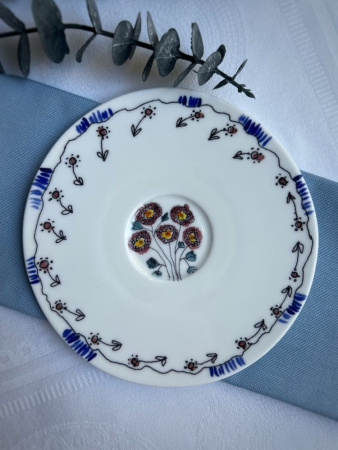 Serax Marni Midnight Flowers Набор из 2-х чайных пар с рисунком Anemone Milk MF, объем - 200 мл