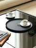 Alessi Pleats Металлический поднос с фактурным узором, диаметр - 23 см, цвет - черный