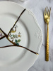 Seletti Kintsugi Тарелка для основного блюда, диаметр - 27.5 см, цвет - белый, зеленый, золотой