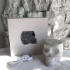 Qeeboo Mexico Grey Портативное зарядное устройство - череп, с USB-входом, белый