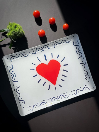 Gien L'Archipel Sentimental Акриловый сервировочный поднос, размеры: 37х28,3 см