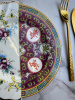Seletti Hybrid Десертная тарелка Eudossia, диаметр - 20 см, цвет - белый, сиреневый