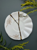 Seletti Kintsugi Фарфоровая чайная пара, цвет - белый, золотой