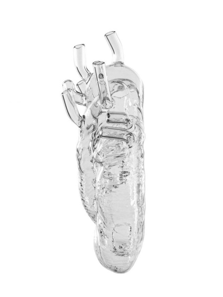 Seletti Love in Bloom Настенная Ваза - Сердце, размеры: 16,5х7х24,2h см, цвет - прозрачный