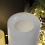 DekoCandle Декоративный подсвечник, размер - 12х12х15h см, белый