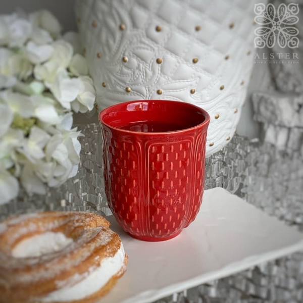 Gien Pont aux Choux Стаканчик для чая или кофе, объем - 270 мл, цвет - красный