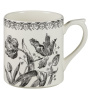 Gien Tulipes Кружка для чая или кофе, объем - 420 мл, высота - 10,5 см, цвет - белый, черный