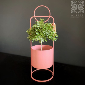 Boltze Piri Набор из 2 металлических кашпо, 36-45 см, розовый