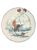 Gien Grands Oiseaux Десертная тарелка с рисунком Kingfisher (Зимородок), диаметр - 26,3 см