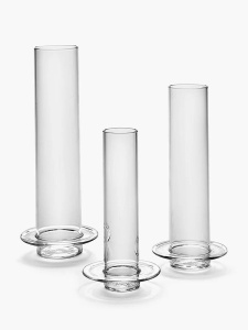 Serax Glass Tower Большая стеклянная ваза, размеры: 12,5х7х32,5h см, цвет - прозрачный