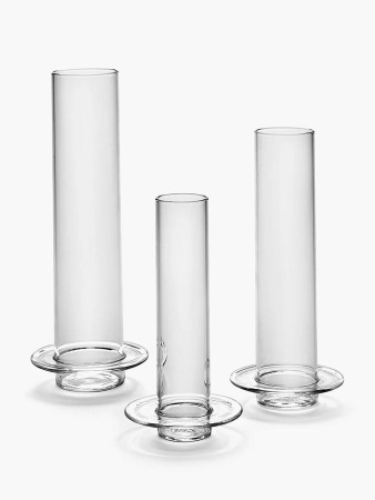 Serax Glass Tower Большая стеклянная ваза, размеры: 12,5х7х32,5h см, цвет - прозрачный
