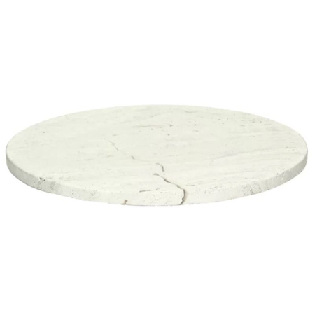 Pomax Trevi  Журнальный столик, 47x47х42 см, цвет - слоновая кость, белый матовый