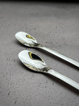 Degrenne Mirage Mirror Набор из 4 коктейльных ложек, длина - 19 см, хром