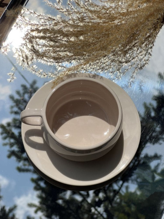 Degrenne Cafeterie Empileo Чайная пара, объем - 250 мл, цвет - розовый