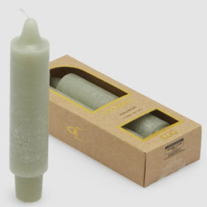 EDG Набор из 2-х свечей, высота - 15 см, цвет - светло-зеленый