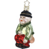 Inge Glas Стеклянная елочная игрушка Гном благополучия, высота - 10 см
