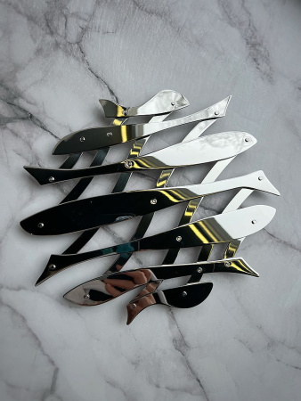 Alessi Pescher Подставка для горячего с изменяемым размером, цвет - полированная сталь