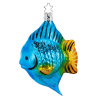 Inge Glas Стеклянная елочная игрушка Голубая рыба - хирург, размер - 11 см