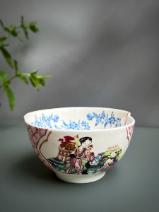 Seletti Hybrid Фарфоровая пиала Cloe, размеры: 10,5х10,5х5,7 см, цвет - белый, синий, розовый