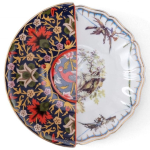 Seletti Hybrid Фарфоровая чайная пара Kannauj, 10,5х10,8х5,7 см, белый, черный, красный