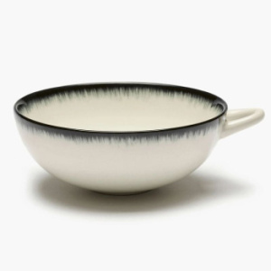 Serax De Набор из 2 фарфоровых чашек, объем - 200 мл, цвет - белый, черный