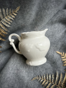 Gien Rocaille blanc Молочник из французского фаянса, объем - 250 мл, высота - 10 см, цвет - белый