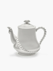 Serax Les Objets Mouleversants Фарфоровый заварочный чайник, размеры: 19,2х13,2х16,5h см, белый
