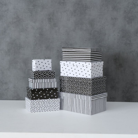Boltze Sunny Подарочная коробка, 4,5 см, белый/черный